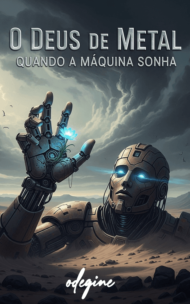 Capa do livro O Deus de Metal - Odegine Graça
